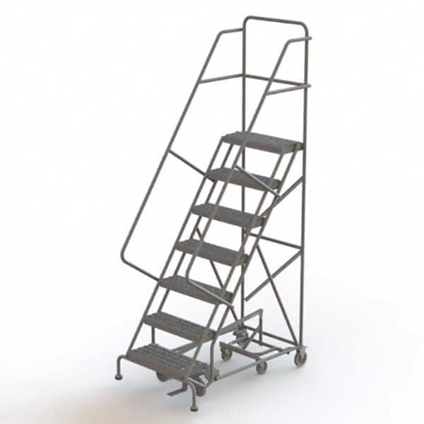 TRI-ARC - Rolling & Wall Mounted Ladders & Platforms Type: All-Directional Ladder Style: Forward Descent 50 Degree Incline - Makers Industrial Supply