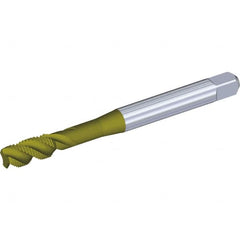 Kennametal - M3x0.50 Metric 2 Flute 6H Modified Bottoming Spiral Flute Tap - Vanadium High Speed Steel, Oxide Finish, 56mm OAL, Right Hand Flute, Right Hand Thread, Series T832 - Exact Industrial Supply