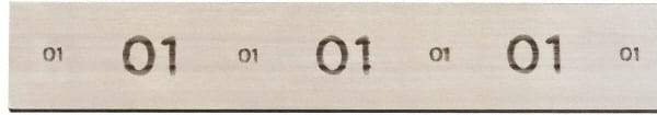 Starrett - 36" Long x 3" Wide x 1-1/4" Thick, AISI Type O1, Tool Steel Oil-Hardening Flat Stock - + 0.015" Long Tolerance, - 0 - 0.005" Wide Tolerance, +/- 0.001" Thick Tolerance - Makers Industrial Supply