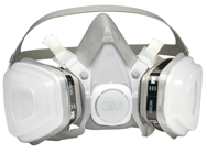 Half Facepiece Disposable Respirator Assembly; Medium 12/cs - Makers Industrial Supply