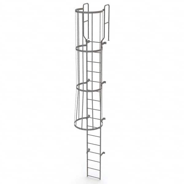 TRI-ARC - Rolling & Wall Mounted Ladders & Platforms Type: Fixed Ladder Style: Safety Cage - Makers Industrial Supply