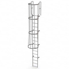 TRI-ARC - Rolling & Wall Mounted Ladders & Platforms Type: Fixed Ladder Style: Safety Cage - Makers Industrial Supply