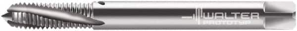 Walter-Prototyp - 1/4-28 UNF 3 Flute 3B Modified Bottoming Spiral Flute Tap - Powdered Metal, Bright Finish, 2-1/2" OAL, Right Hand Flute, Right Hand Thread, Series A234101 - Makers Industrial Supply