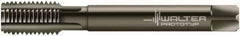 Walter-Prototyp - 7/8-9 UNC 2B 4 Flute Nitride/Oxide Finish Powdered Metal Straight Flute Machine Tap - Modified Bottoming, Right Hand Thread, 140mm OAL, 30mm Thread Length, Oversize - Exact Industrial Supply