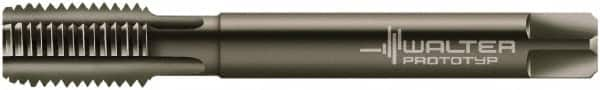 Walter-Prototyp - M22x1.50 Metric Fine 6HX 5 Flute Nitride/Oxide Finish Powdered Metal Straight Flute Machine Tap - Modified Bottoming, Right Hand Thread, 125mm OAL, 24mm Thread Length, Oversize - Exact Industrial Supply