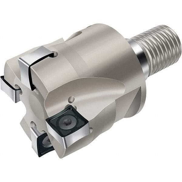 Walter - 40mm Cut Diam, 10mm Max Depth of Cut, Indexable Chamfer & Angle End Mill - Multiple Insert Styles, Modular Connection Shank, Through Coolant - Makers Industrial Supply