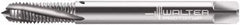 Walter-Prototyp - 1/4-28 UNJF 3 Flute 3B Modified Bottoming Spiral Flute Tap - Powdered Metal, Bright Finish, 80mm OAL, Right Hand Flute, Right Hand Thread, Series 234101 - Makers Industrial Supply