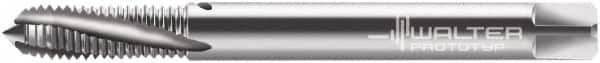 Walter-Prototyp - M6x1.00 Metric Special (MJ) 3 Flute 4H Modified Bottoming Spiral Flute Tap - Powdered Metal, Bright Finish, 80mm OAL, Right Hand Flute, Right Hand Thread, Series 2041014 - Makers Industrial Supply