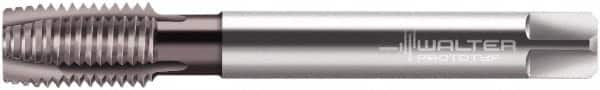 Walter-Prototyp - M16x2.00 Metric, 4 Flute, Hardlube Finish, Powdered Metal Spiral Point Tap - Plug Chamfer, Left Hand Thread, 110mm OAL, 25mm Thread Length, 12mm Shank Diam, 6GX Class of Fit, Series EP2026382 - Exact Industrial Supply