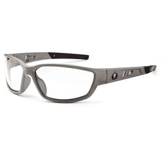 Kvasir Clear Lens Matte Gray Safety Glasses - Makers Industrial Supply