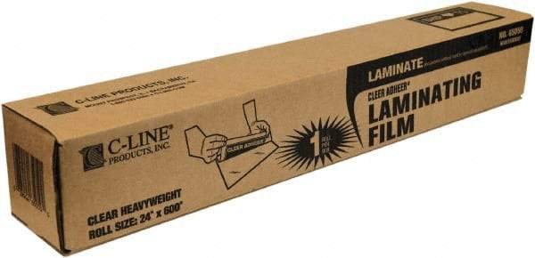 C-LINE - Self-Adhesive Laminating Film - 2 mil Thick x 24" Wide x 50' Long - Makers Industrial Supply