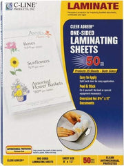 C-LINE - 50 Self-Laminating Sheets - 3 mil Thick x 9" Wide x 1' Long - Makers Industrial Supply