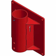 THERN - Davit Crane Bases Base Type: Wall Mount Base Finish/Coating: Red Powder Coat - Makers Industrial Supply