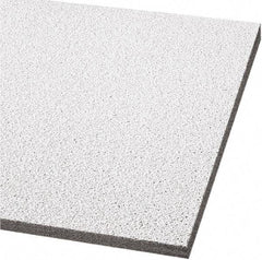 Armstrong World - 24" Long x 24" Wide, Wet-Formed Mineral Fiber Ceiling Tile - ASTM E1264 Specification, White - Makers Industrial Supply