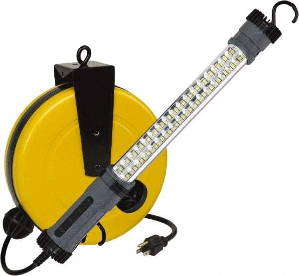 Value Collection - 120 Volt, 7 Watt, Electric, LED Portable Drop Light Work Light - 50' Cord, 1 Head, 500 Lumens, ABS - Makers Industrial Supply