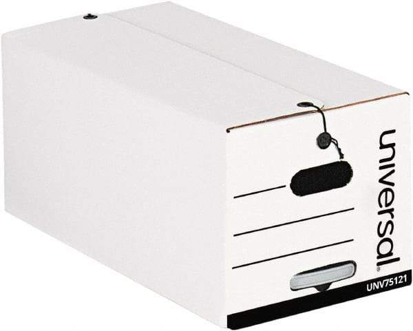 Universal One - 37-1/4" Wide x 18" High x 10" Deep, Storage Box - Corrugated Fiberboard, White - Makers Industrial Supply