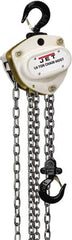 Jet - 1,100 Lb Lifting Capacity, 20' Lift Height, Hand Hoist - Made from Chain - Makers Industrial Supply