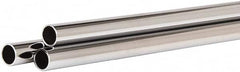 ECONOCO - 60" Max Width Round Tubing Closet Rod - 1.062" Diam, Chrome Finish - Makers Industrial Supply