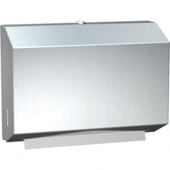 ASI-American Specialties, Inc. - Manual, Stainless Steel Paper Towel Dispenser - 200 C-Fold or 275 Multi-Fold, Silver - Makers Industrial Supply