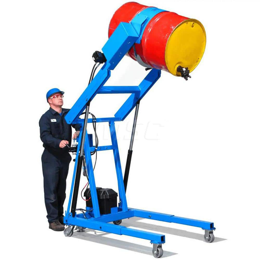 Hydra-Lift Karrier: (1) 55 gal Drum, 1,200 lb Capacity 35″ Wide, 65.375″ Deep, 53.5″ High