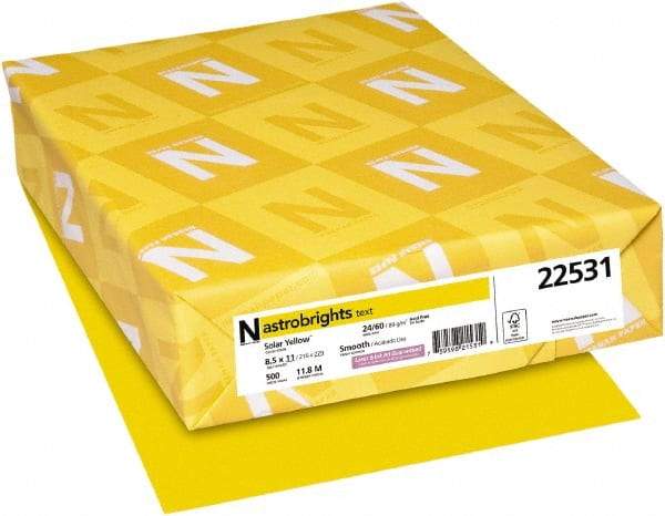 Neenah Paper - Solar Yellow Colored Copy Paper - Use with Laser Printers, Inkjet Printers, Copiers - Makers Industrial Supply