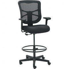 ALERA - 51-5/8" High Stool - 25.63" Wide x 26" Deep, Fabric Mesh Seat, Black - Makers Industrial Supply