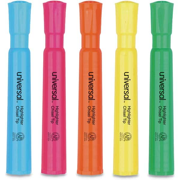 UNIVERSAL - Markers & Paintsticks Type: Highlighters Color: Assorted - Makers Industrial Supply