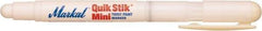 Markal - White Solid Paint Marker - Fine Medium Tip, Alcohol Base Ink - Makers Industrial Supply