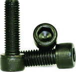 M10 - 1.50 x 25mm - Black Finish Heat Treated Alloy Steel - Cap Screws - Socket Head - Makers Industrial Supply