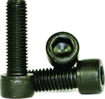 M12 - 1.75 x 30mm - Black Finish Heat Treated Alloy Steel - Cap Screws - Socket Head - Makers Industrial Supply