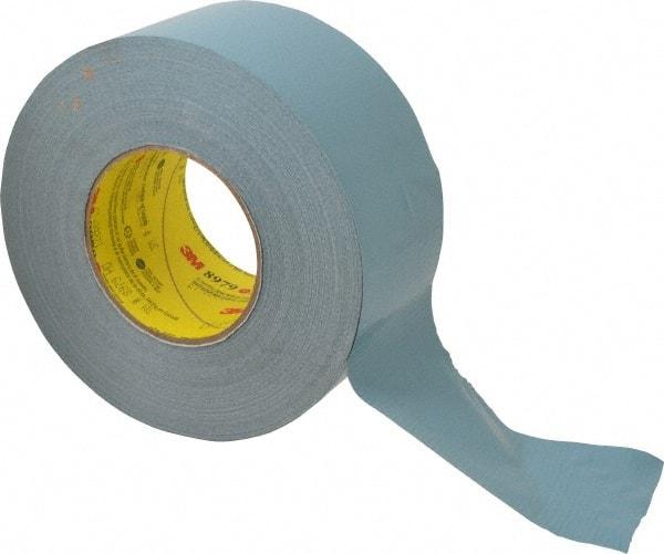 3M - 3" x 55m Blue Duct Tape - 12.1 mil, Rubber Adhesive, Polyethylene Film Backing, 36 Lb/ln Tensile Strength, 200°F Max, Series 8979 - Makers Industrial Supply