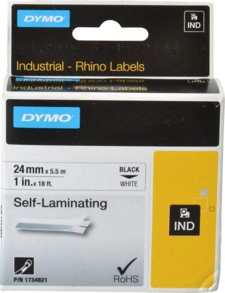 Rhino - 216" Long, White Vinyl Self Laminating Label - For RHINO 6000 or RHINO 6500 - Makers Industrial Supply