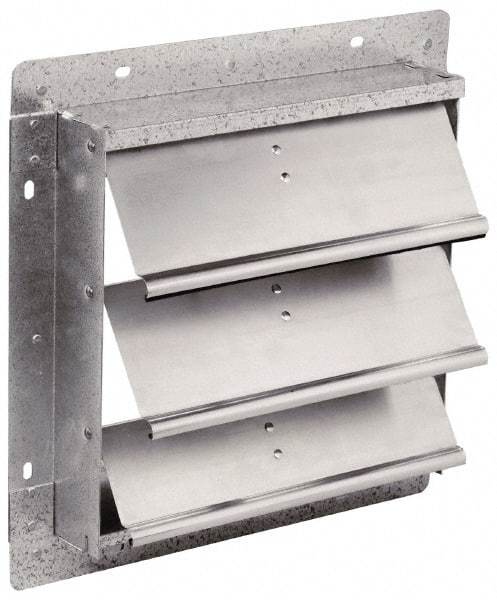 Fantech - 24-1/2 x 24-1/2" Square Wall Dampers - 25" Rough Opening Width x 25" Rough Opening Height, For Use with 1SDE24, 1MDE24, 1HDE24, 2VLD24, 2VHD24, 2DRV24, 2STV24, 2CAV24 - Makers Industrial Supply