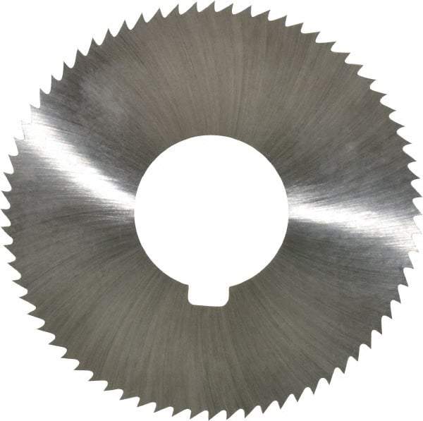 Value Collection - 2-3/4" Diam x 0.023" Blade Thickness x 1" Arbor Hole Diam, 72 Tooth Slitting and Slotting Saw - Arbor Connection, Right Hand, Uncoated, High Speed Steel, Concave Ground, Contains Keyway - Makers Industrial Supply