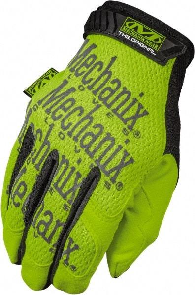 Mechanix Wear - Size XL (11) Synthetic Synthetic Blend General Protection Work Gloves - For General Purpose, Uncoated, Hook & Loop Cuff, Full Fingered, Hi-Vis Yellow, Paired - Makers Industrial Supply