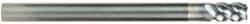 OSG - 10mm, 4 Flute, Single End, Solid Carbide, 1mm Corner Radius End Mill - 100mm OAL, 45° Helix, Right Hand Flute, 15mm LOC, Right Hand Cut, 30mm Extended Reach - Makers Industrial Supply