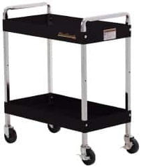 Blackhawk by Proto - 350 Lb Capacity, 30" Wide x 16" Long x 35-1/2" High Standard Utility Cart - 2 Shelf, Steel, Swivel Casters - Makers Industrial Supply