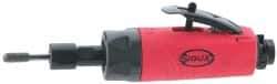 Sioux Tools - 1/4" Collet, Straight Handle, Straight Air Die Grinder - 23,000 RPM, Rear Exhaust, 23 CFM, 0.5 hp, 6.21 bar, 1/4 NPT - Makers Industrial Supply