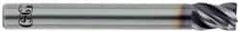 OSG - 1", 4 Flute, Single End, Solid Carbide, Corner Chamfer End Mill - 7" OAL, 35° Helix, Right Hand Flute, 1-1/8" LOC, Right Hand Cut - Makers Industrial Supply