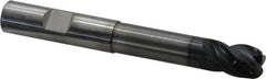 OSG - 1/2", 4 Flute, Single End, Solid Carbide, 0.12" Corner Radius End Mill - 4" OAL, 35° Helix, Right Hand Flute, 5/8" LOC, Right Hand Cut, 2-1/4" Extended Reach - Makers Industrial Supply