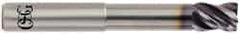 OSG - 3/4", 4 Flute, Single End, Solid Carbide, 0.03" Corner Radius End Mill - 5-1/4" OAL, 35° Helix, Right Hand Flute, 1" LOC, Right Hand Cut, 3-1/4" Extended Reach - Makers Industrial Supply