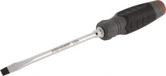 Proto - 267mm OAL Keystone Slotted Screwdriver - 152mm Blade Length, Round Shank, Ergonomic Handle - Makers Industrial Supply