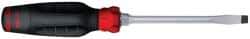 Proto - 210mm OAL Keystone Slotted Screwdriver - 102mm Blade Length, Round Shank, Ergonomic Handle - Makers Industrial Supply