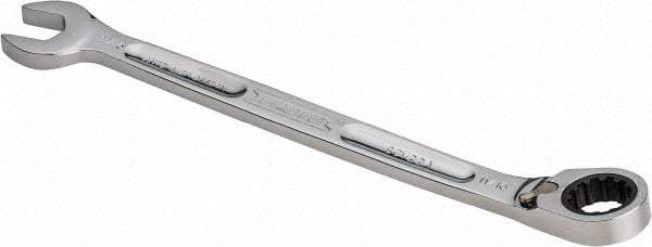 Proto - 11/16" 12 Point Combination Wrench - 15° Head Angle, 10-17/64" OAL, Steel, Chrome Finish - Makers Industrial Supply