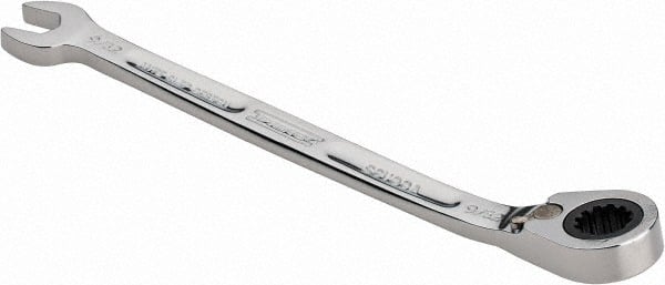 Combination Wrench: 5-5/32'' OAL, Steel, Chrome-Plated