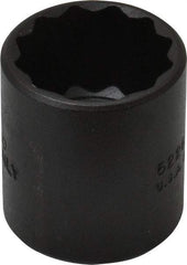 Proto - 13/16", 3/8" Drive, Standard Hand Socket - 12 Points, 1-7/16" OAL, Alloy Steel, Black Finish - Makers Industrial Supply