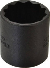 Proto - 15/16", 3/8" Drive, Standard Hand Socket - 12 Points, 1-9/16" OAL, Alloy Steel, Black Finish - Makers Industrial Supply