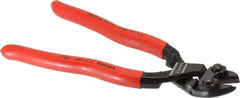 Knipex - 8" OAL, Bolt Cutter - 18mm Jaw Length x 33mm Jaw Width, 20° Angled Head, Ergo Dual Component Handle - Makers Industrial Supply