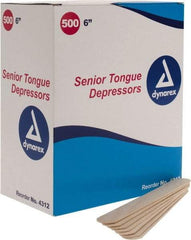 Medique - Tongue Depressor - 6 Inches Long x 3/4 Inches Wide - Makers Industrial Supply