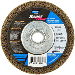 Norton - Deburring Wheels Wheel Type: 27 Wheel Diameter (Inch): 4.5 - Makers Industrial Supply